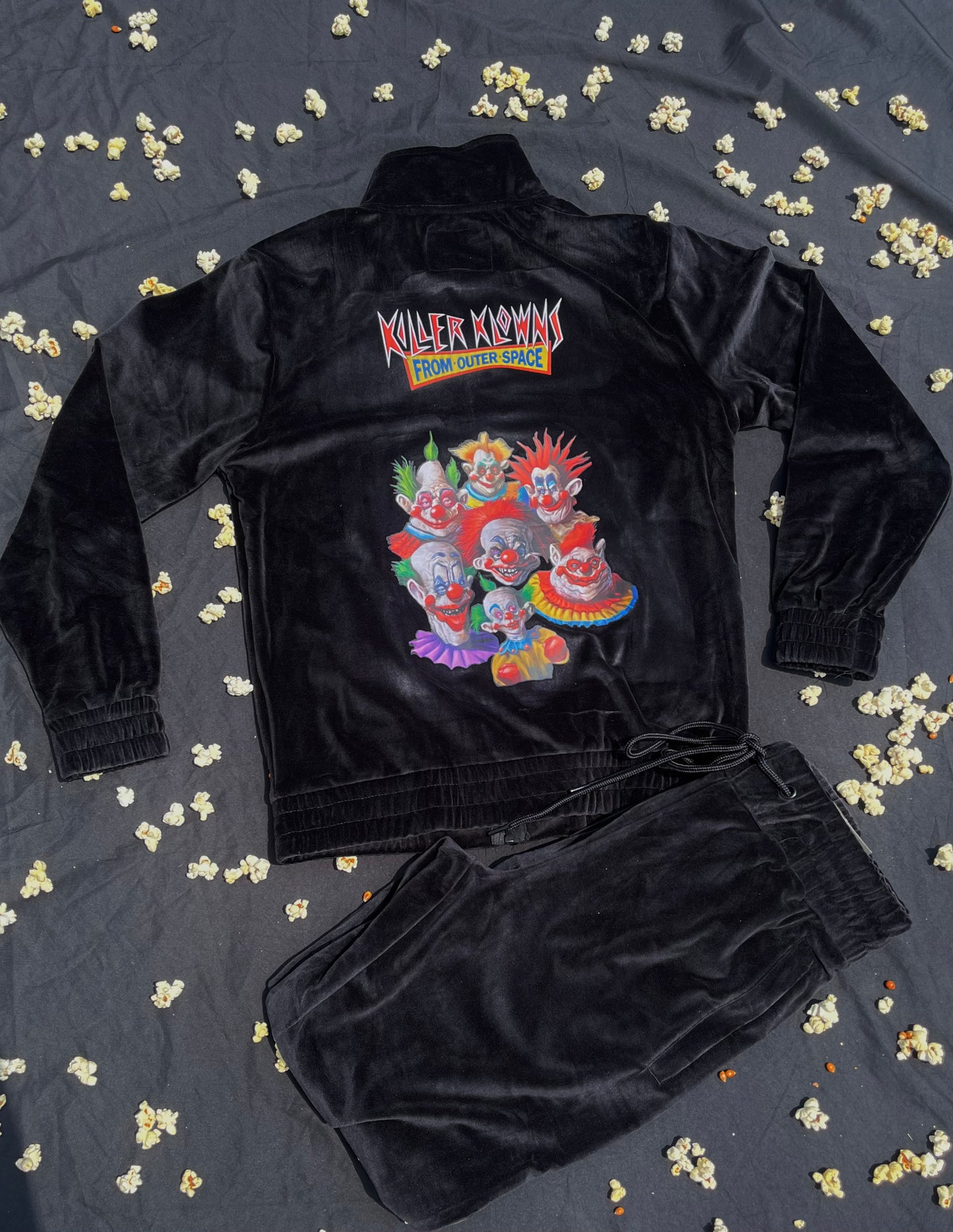 Small Black Velour Set